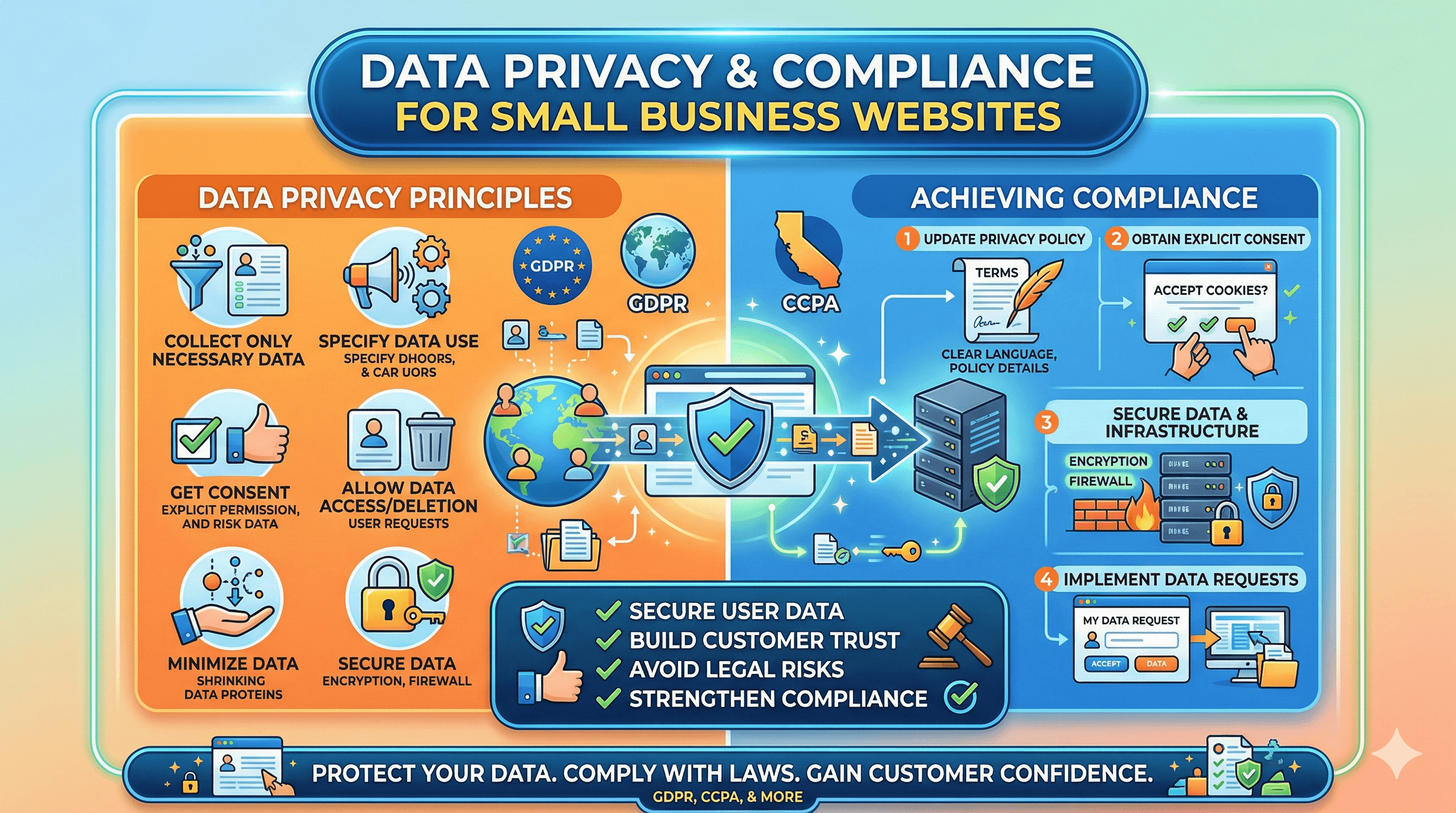 Data Privacy and Compliance for Small Business Websites